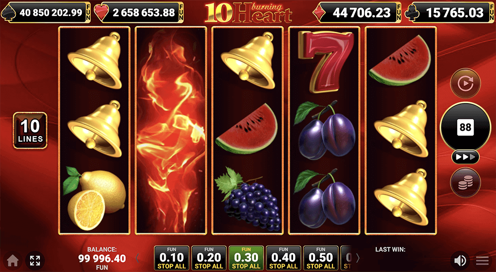 Мобильная версия 10 Burning Heart